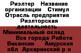 Риэлтер › Название организации ­ Стимул › Отрасль предприятия ­ Риэлторская деятельность › Минимальный оклад ­ 40 000 - Все города Работа » Вакансии   . Амурская обл.,Архаринский р-н